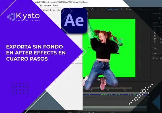 Exporta sin Fondo en After Effects en 4 Pasos